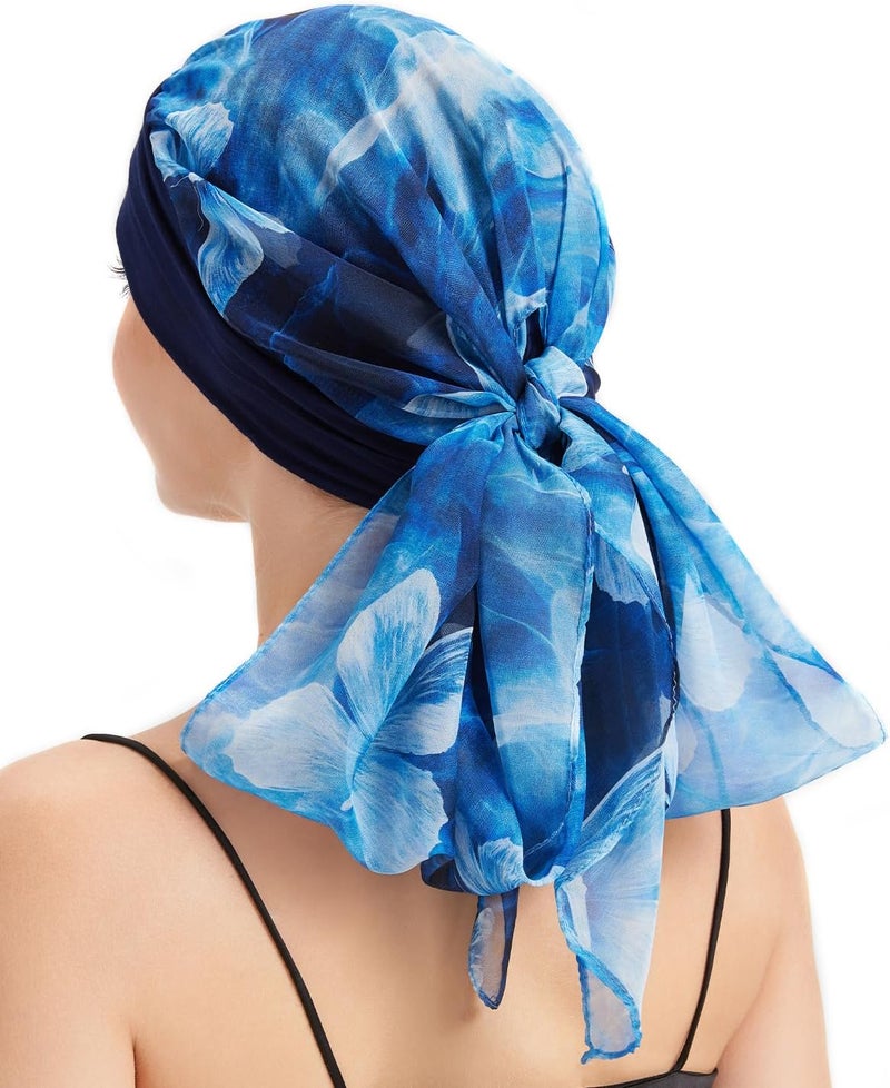 FADACHY Chemo Headwear for Women Full Coverage Head Scarf Hair Wrap Head Covering for Cancer Chemotherapy Patients, Hair Loss - Image 4